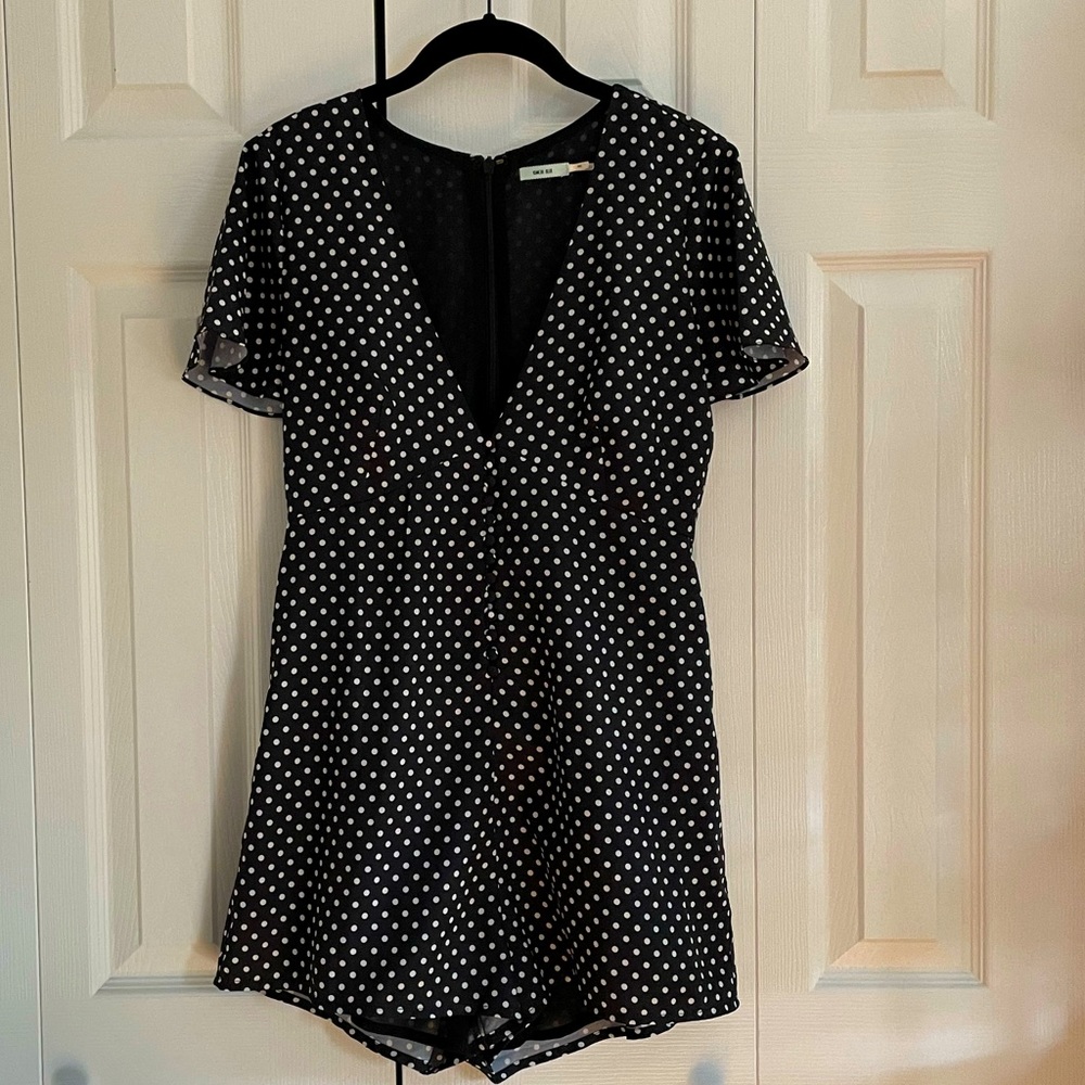 Polka dot romper